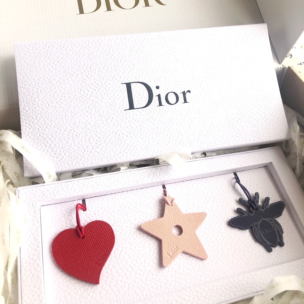 DIOR leather charms